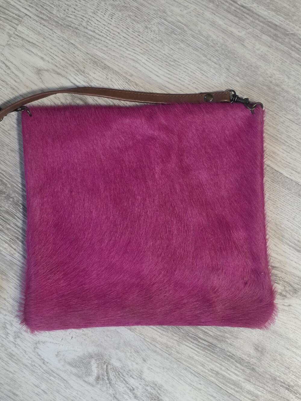 Designer Upcycled Fushia Pink Crossbody Shourlder Bag & Wallet - Picture 5 of 9